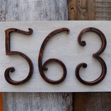 5 black metal house numbers|5 inch numbers home depot.